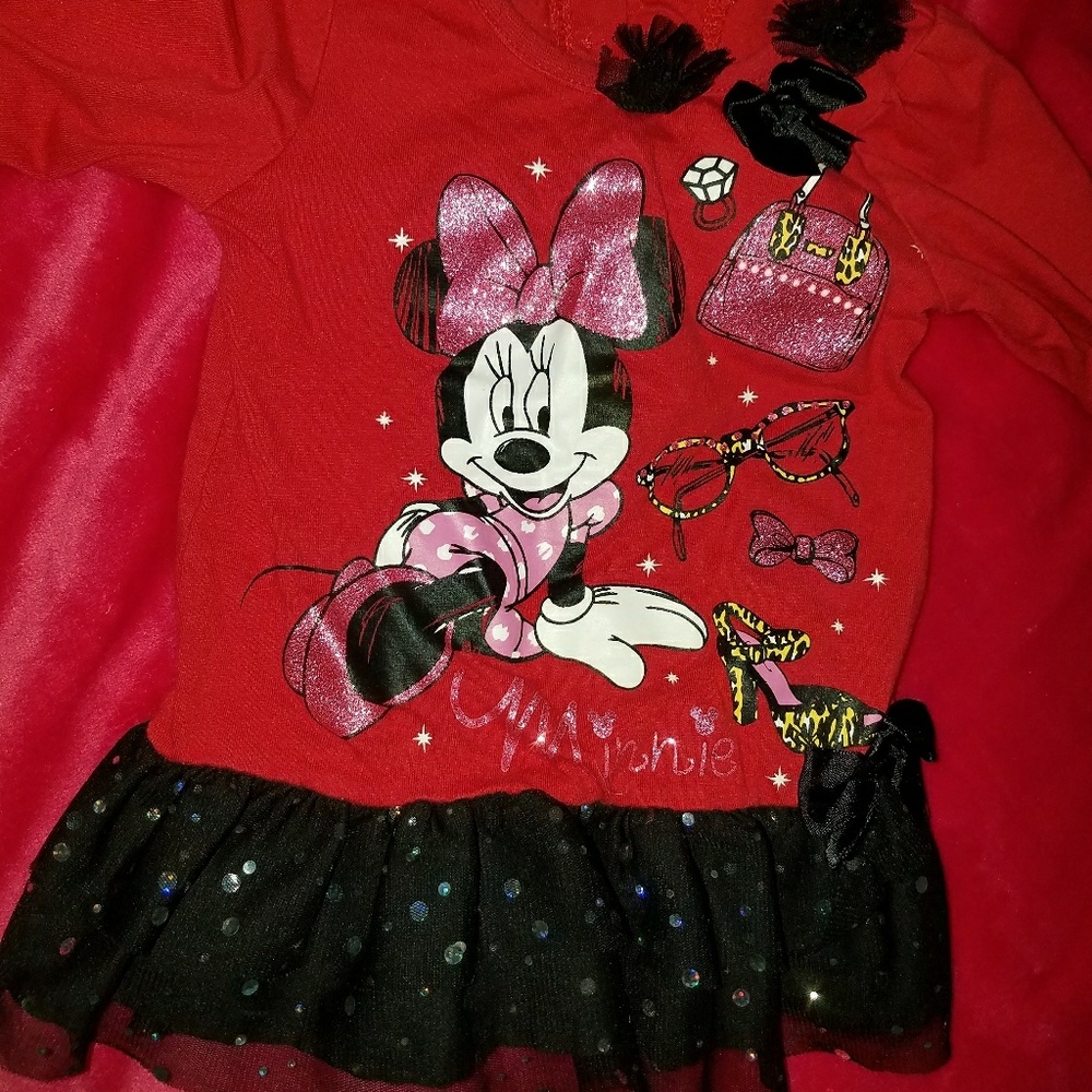 cute baby girl minnie mouse top 12-18M